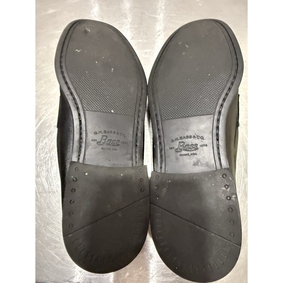 G.H. Bass Martin Penny Loafers Black Leather Men\'s Size 10.5 D Slip On Shoes main image 5